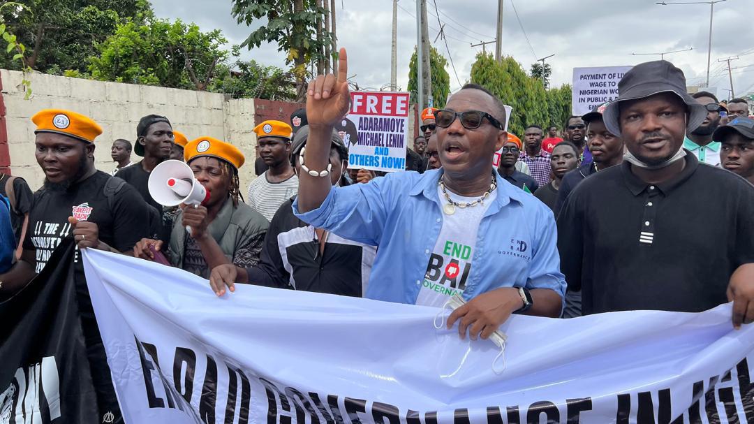October1Protest: Sowore Leads Demonstrators in Lagos
