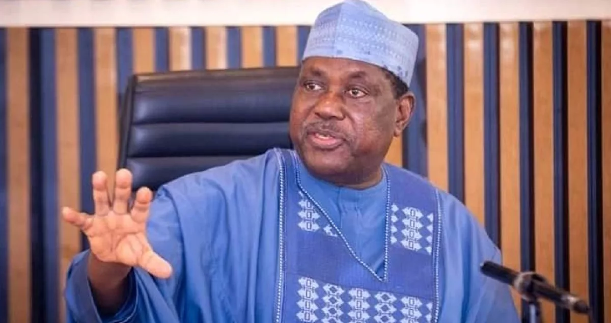 SGF George Akume speaks to journalists in Abuja, criticising Peter Obi's leadership record.