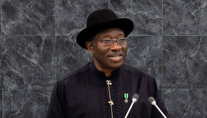 Goodluck Jonathan speaking during an interview about his time as Vice President under President Yar’Adua.
