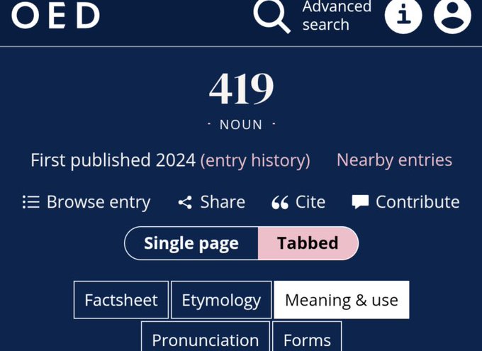 A new Nigerian word added to the Oxford  English Dictionary (OED) 