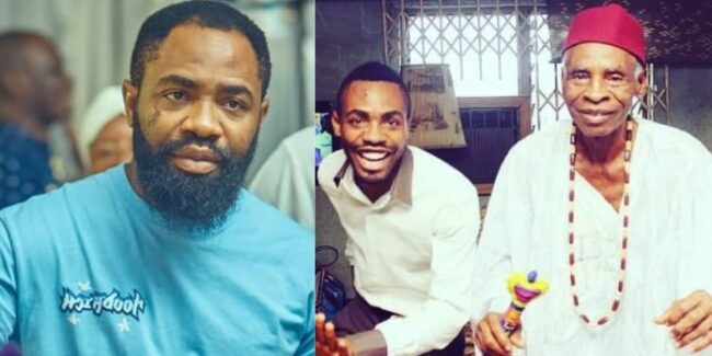 Woli Arole and his late father