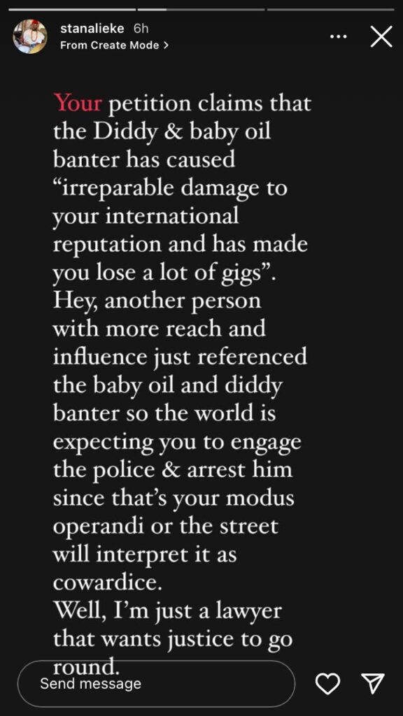 The statement made by Alieke Speed Darlington's Lawyer [Source: Instagram: Alieke Stan]