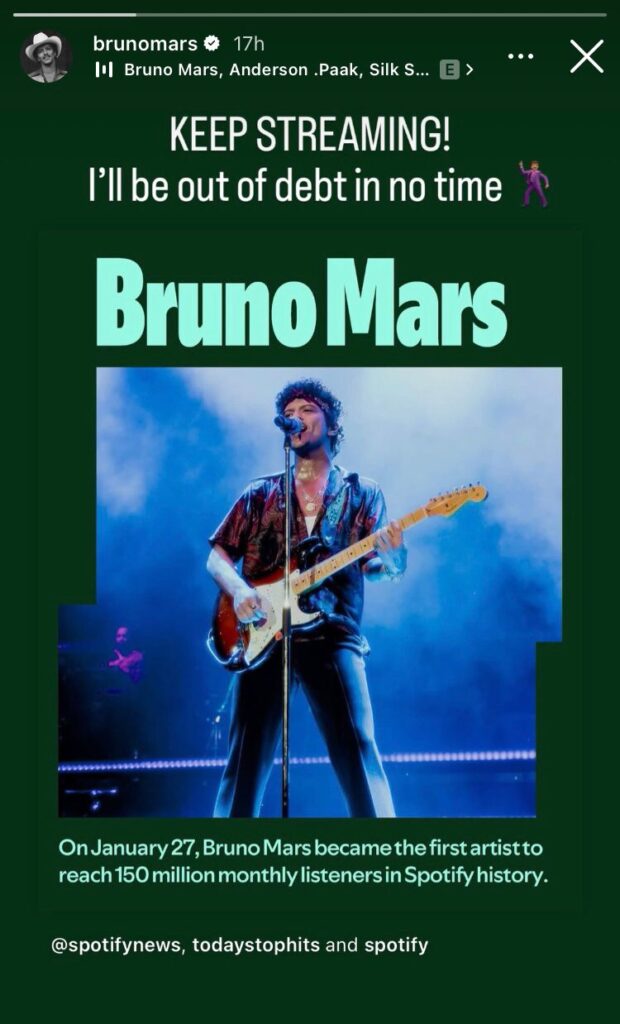 Source: Instagram: brunomars