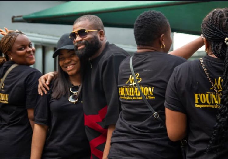 Mercy Chinwo, Husband  Pastor Blessed at the Rumudara  Outreach [Source: Instagram: Mercychinwo