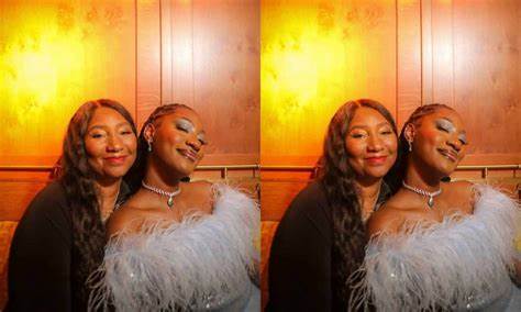 Grammy awards winner Tems and Mother. [Photo credit: Google]