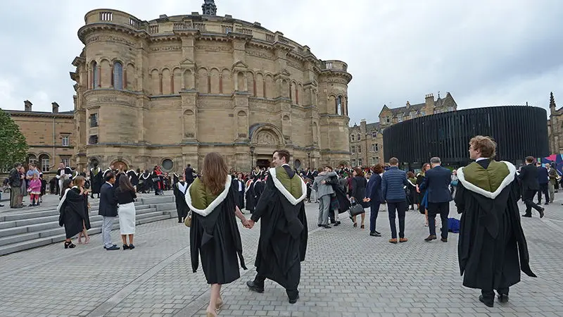 This picture was taken at the University of Edinburgh during convocation and is available on the British Council website.