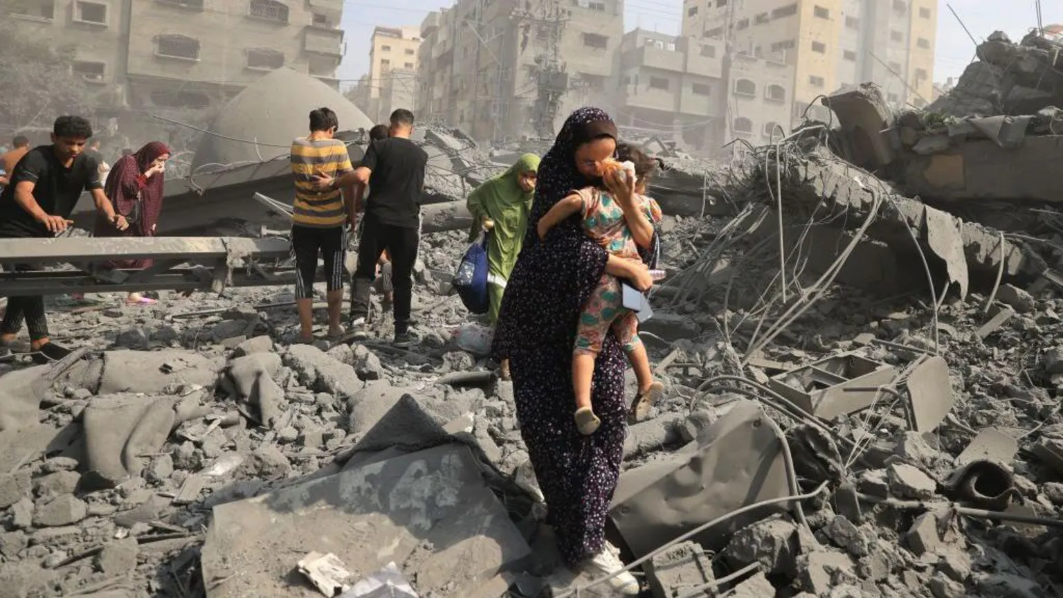 Incident scene in Gaza
