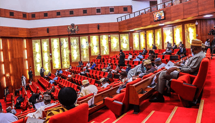 Senators Adams Oshiomhole and Ali Ndume engaged in a heated debate during Reno Omokri’s ambassadorial screening in the Nigerian Senate.