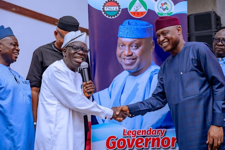 Biodun Oyebanji with NLC leaders