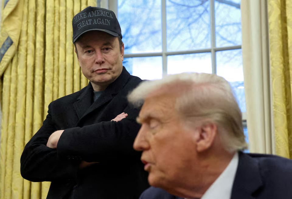 DOGE head, Musk, and Trump