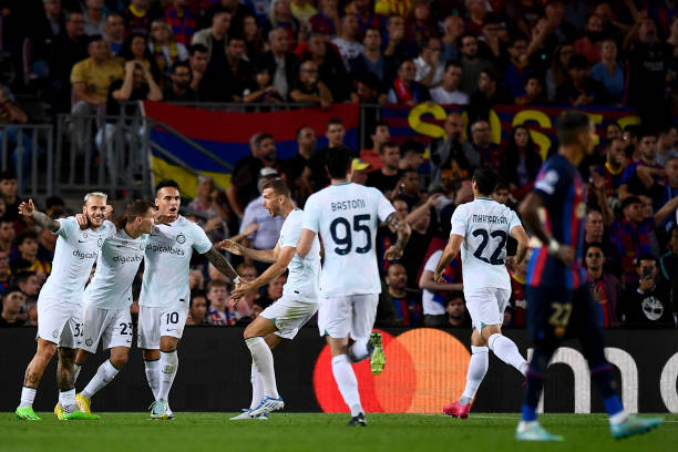 Barcelona and Inter Milan draw 3-3 in a thrilling Champions League semi-final first leg, with dramatic comebacks and standout performances from Yamal and Dumfries.