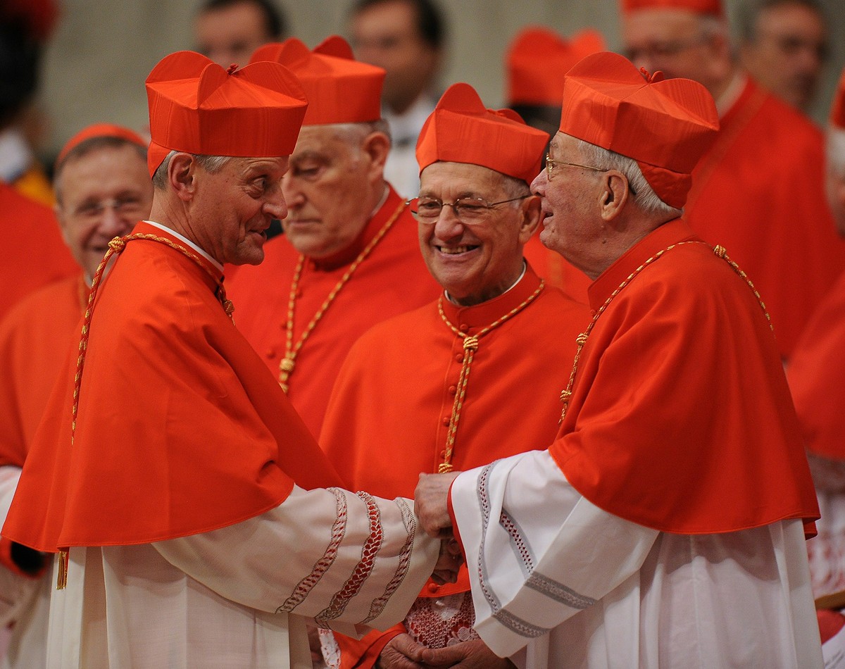 Cardinals wear scarlet red, source: Telegraph