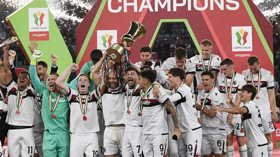 Bologna beat AC Milan 1-0 to win the Coppa Italia, ending a 51-year trophy drought. Dan Ndoye's second-half goal secures their place in next season’s Europa League.