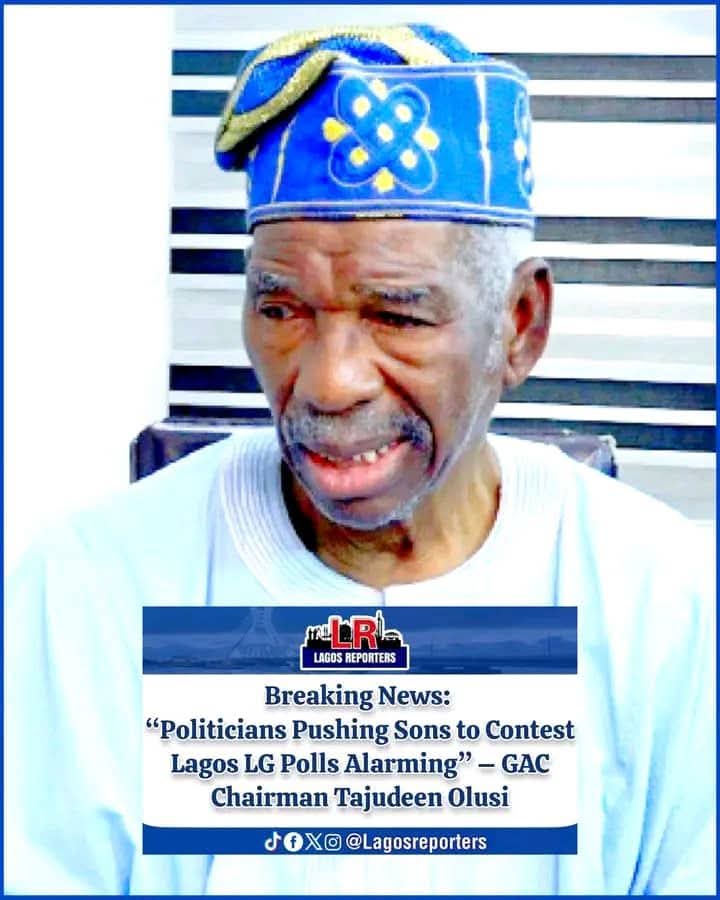 The Chairman of the Governance Advisory Council, GAC, in Lagos State, Prince Tajudeen Olusi, has expressed deep concern over the growing...