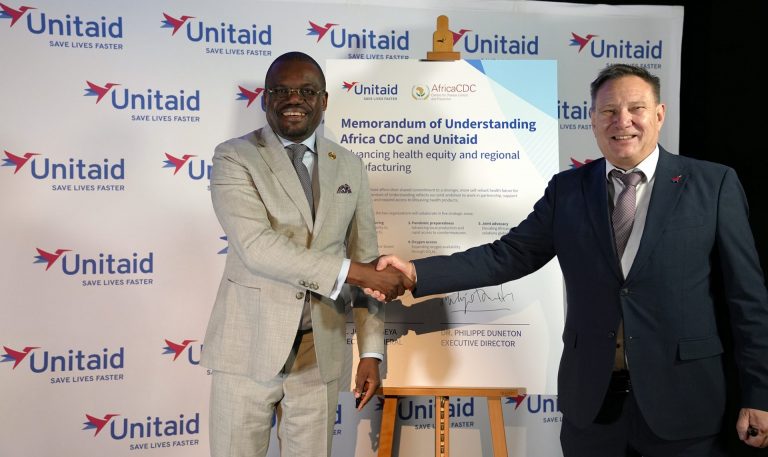 Africa CDC and Unitaid officials