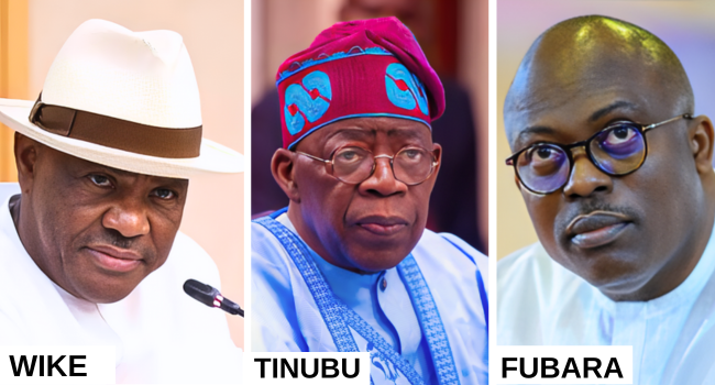 Fubara, Tinubu and Wike