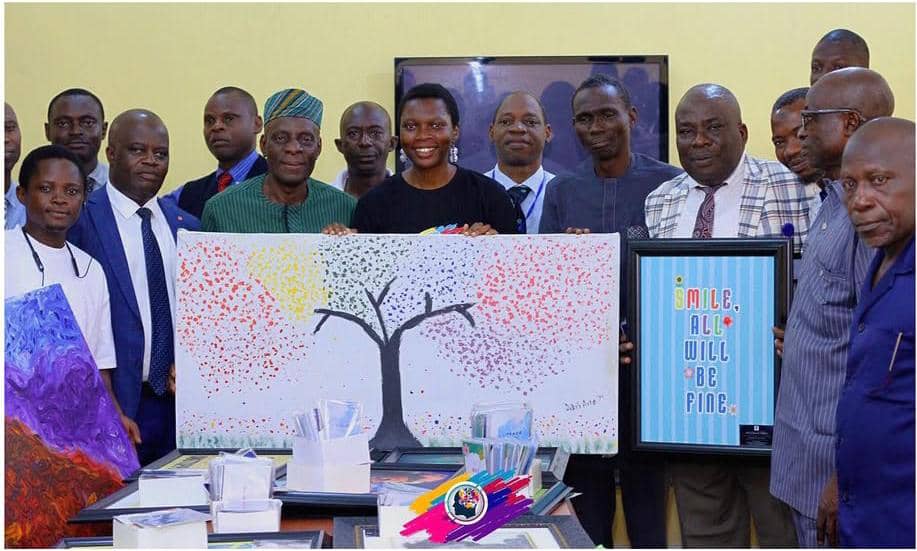 OAU student donates 25 artworks, 500 healing cards to varsity clinic