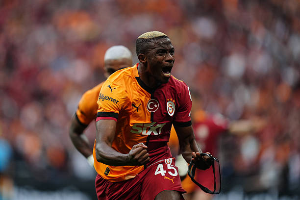Osimhen celebrates Galatasaray’s Turkish league title, scoring in a 3-0 win. He now has 36 goals this season and says he’s focused on enjoying the moment.