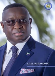 President Julius Maada Bio of Sierra Leone