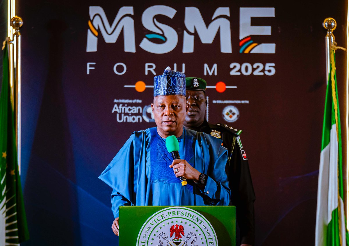 Kashim Shettima at the opening of the 4th African Union Micro, Small and Medium Enterprises (MSMEs) Forum