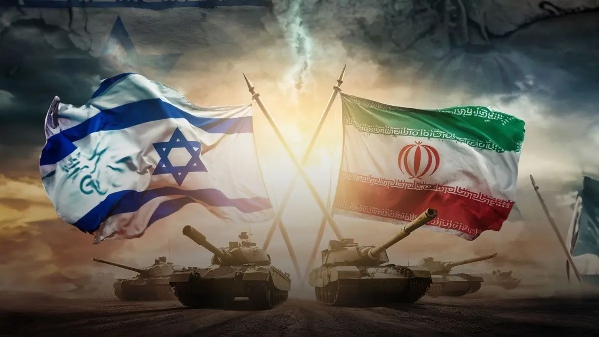 Israel & Iran flags