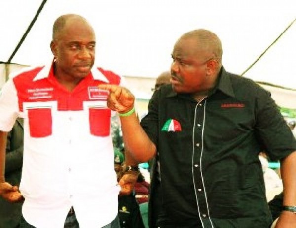 L-R: Rotimi Amaechi and Nyesom Wike