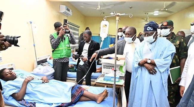 Tinubu visits victims of Benue state massacre