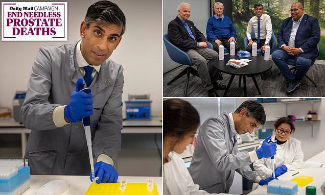 Rishi Sunak has called for a national rollout of targeted prostate cancer screening,