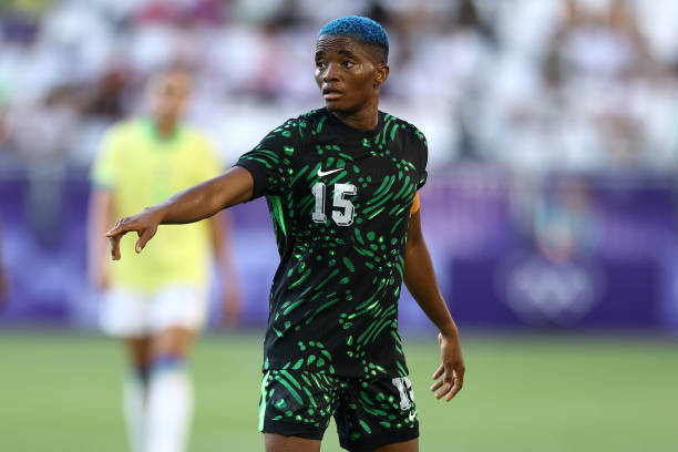 Nigeria’s Super Falcons beat Cameroon 2-0 with captain Rasheedat Ajibade scoring twice in the first half at Moshood Abiola Sports Arena on June 3, 2025.