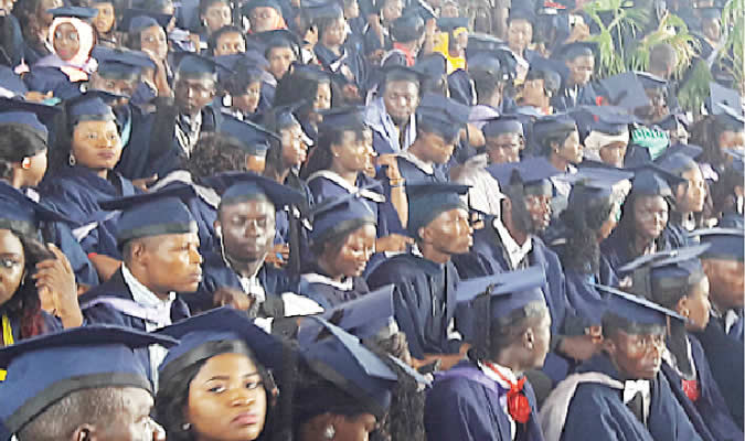 A group of Nigerian graduates