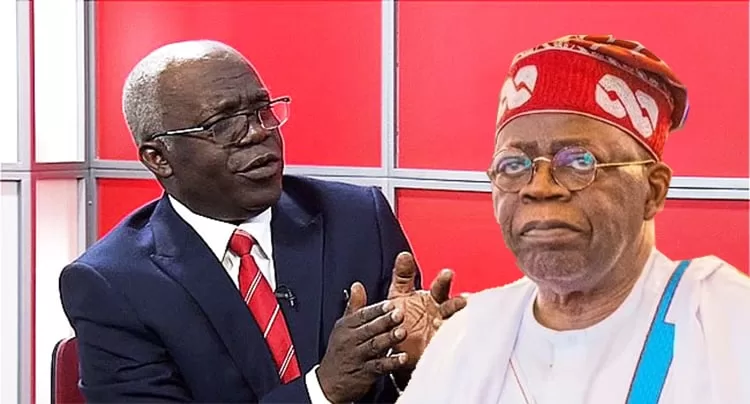 Lawyer Femi Falana and President Bola Tinubu