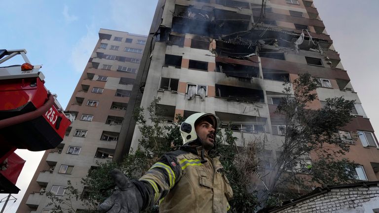 Iran launches region-wide strikes as fire breaks out in Dubai