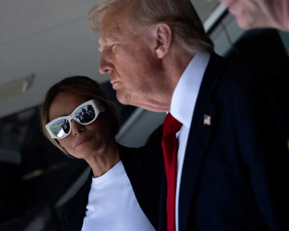 Melania Trump and husband Donald Trump