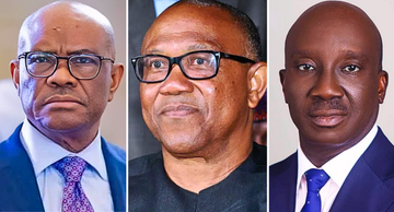Nyesom Wike, Peter Obi and Monday Okpebholo