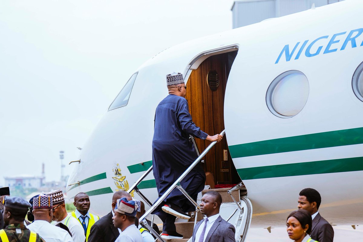 Kashim Shettima departing for Ethiopia