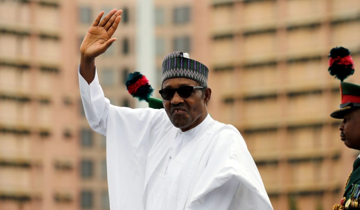 ADC logo and press statement announcing mourning period for former President Buhari.