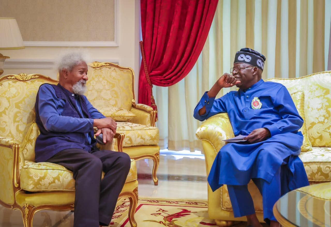Bola Tinubu and Wole Soyinka