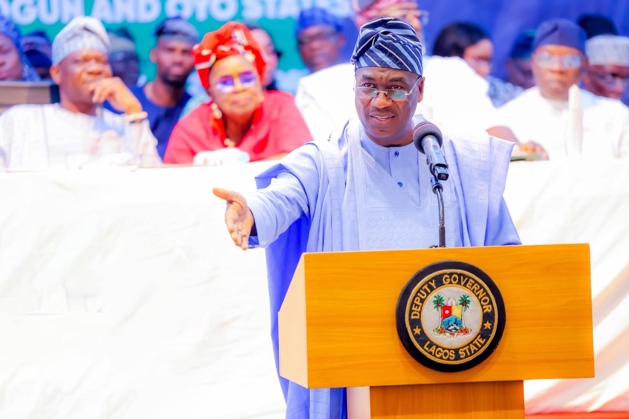 Babajide Sanwo-Olu represented by his deputy, Obafemi Hamzat