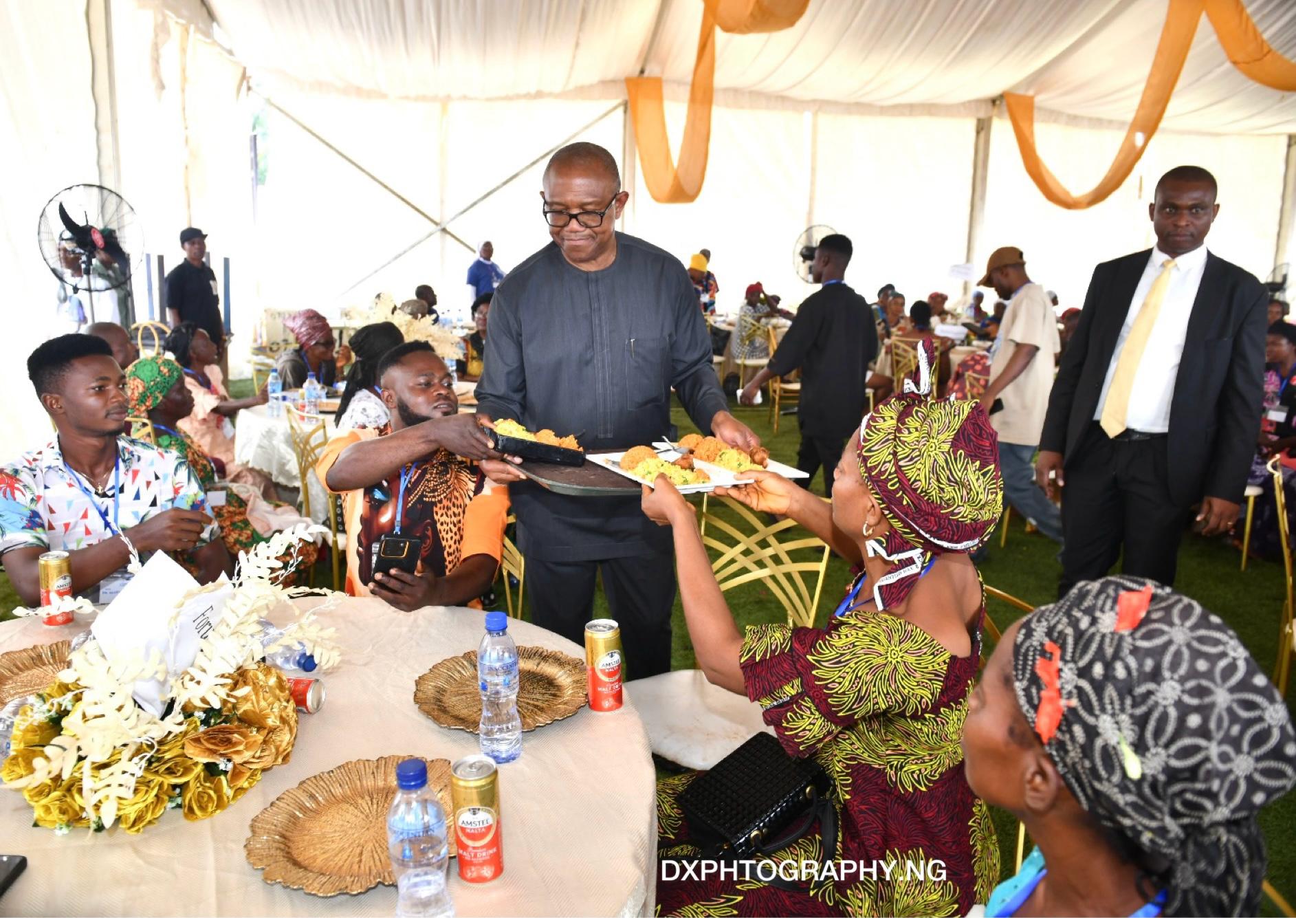 ‘Humility is not a campaign strategy’, Peter Obi defends serving food at public event
