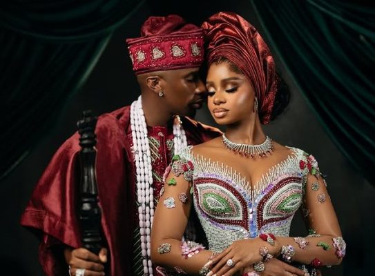 Juma Jux and wife, Priscilla Ojo