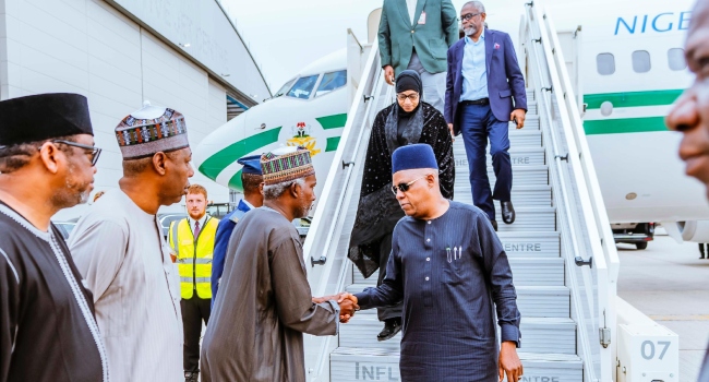 Shettima, Gbajabiamila arrive London to receive Buhari's remains