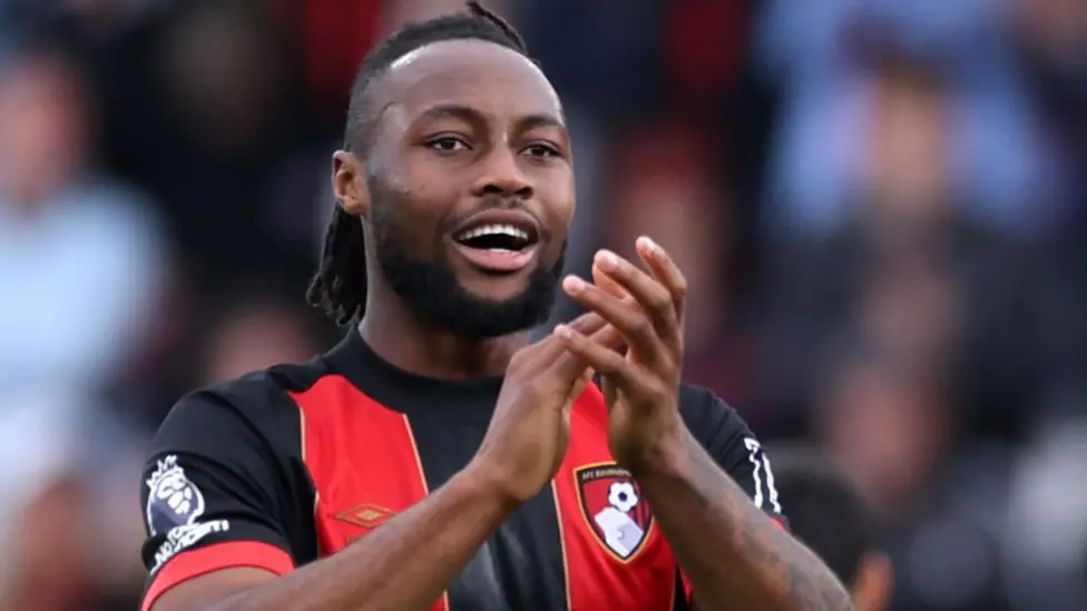 Bournemouth winger Antoine Semenyo extends contract until 2030, turning down interest from top clubs after a standout 2024-25 Premier League season.