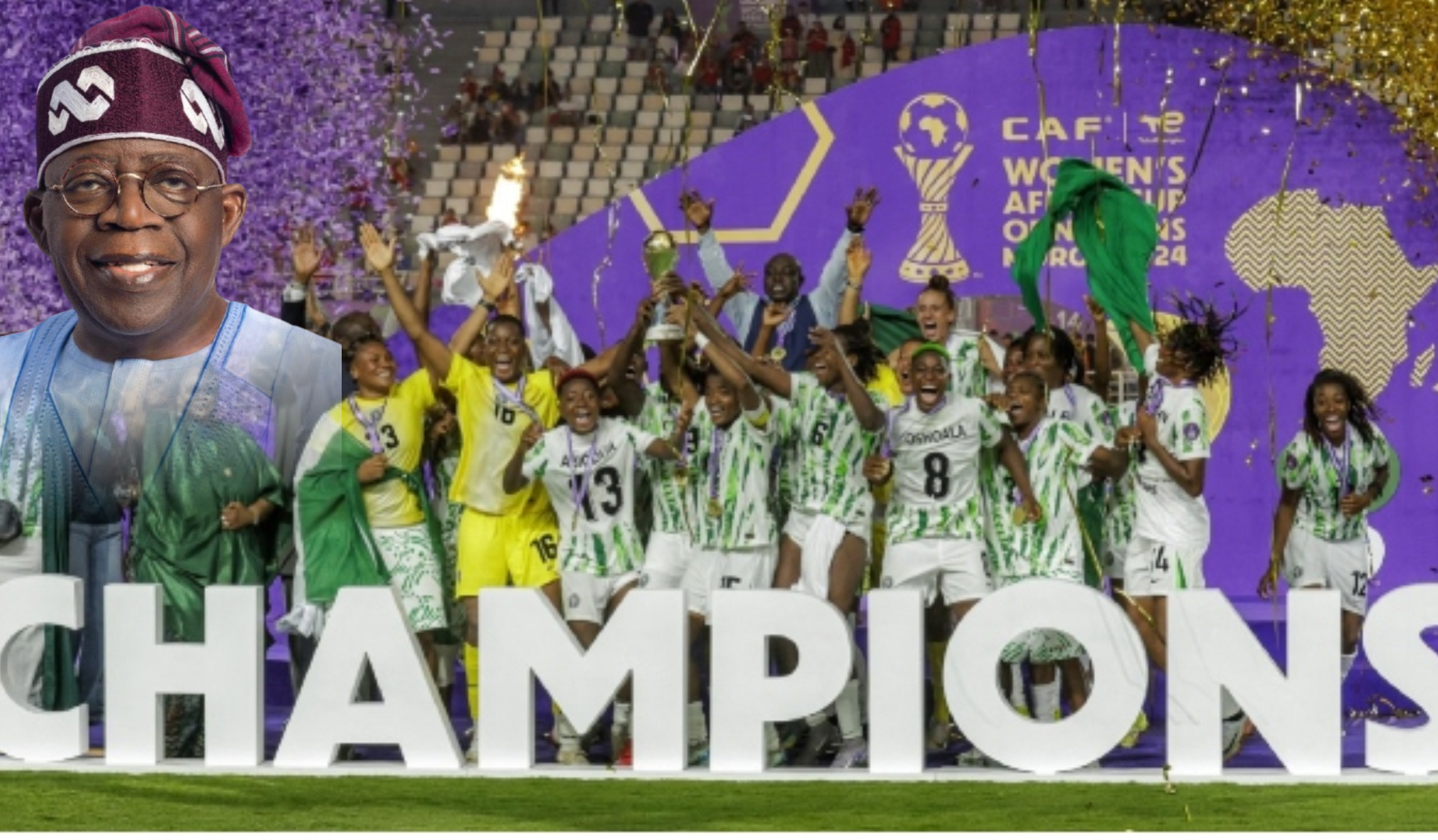 Tinubu to receive Super Falcons after WAFCON title win