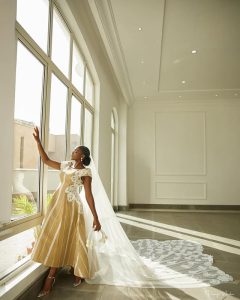 Aso-oke wedding dress