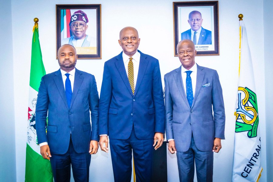 L-R: Zacch Adedeji, Yemi Cardoso and Wale Edun