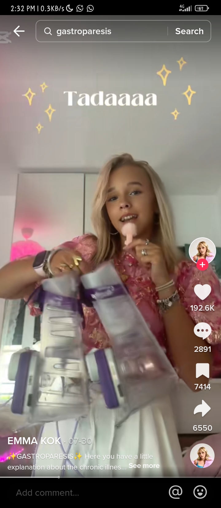 A 17-year-old girl identified as Emma has drawn global attention after revealing her lifelong struggle with gastroparesis, a rare and often