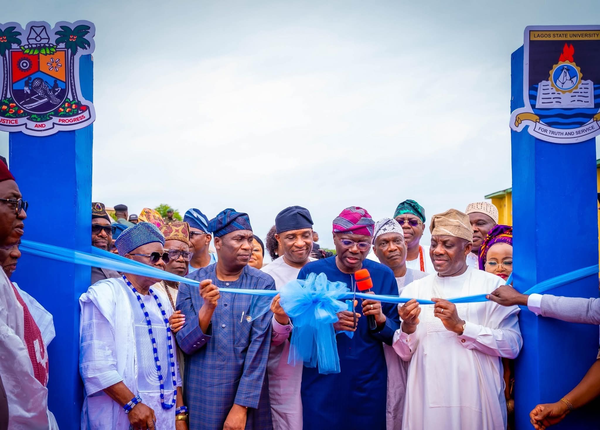 Governor Babajide Sanwo-Olu commissioned the Olatunji Bello Auditorium in LASU