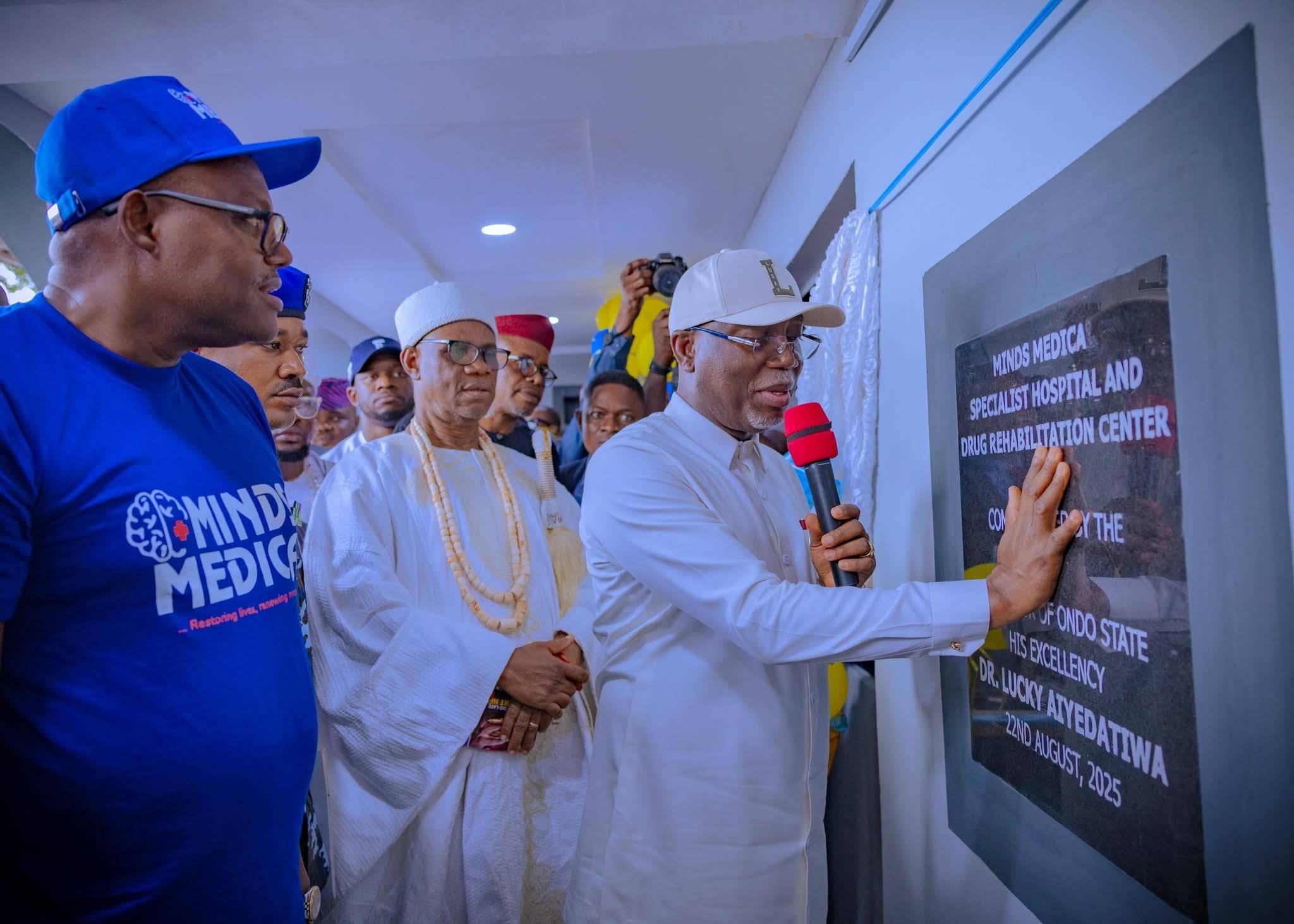 Lucky Aiyedatiwa during the commissioning of the Minds Medical Specialist Hospital and Drug Rehabilitation Centre