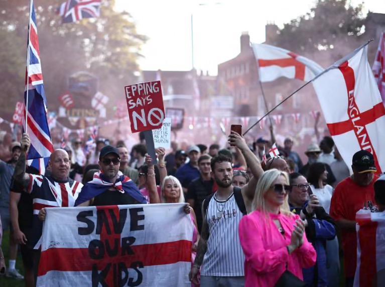 Epping protester arrested after displaying union flag at council building