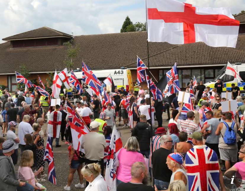 Protest against online abuse amid immigration